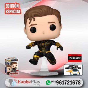 Funko Pop Marvel Spiderman No way home Hombre Araña traje negro con dorado