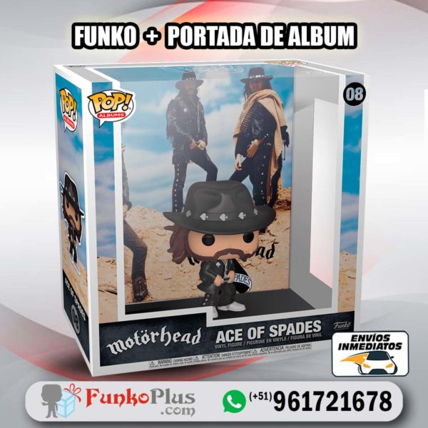 Funko Pop Album Cover Música Rock Motorhead Ace of Spades