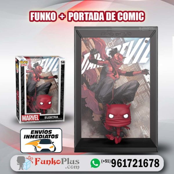 Funko Pop Comic Cover Marvel Elektra Daredevil