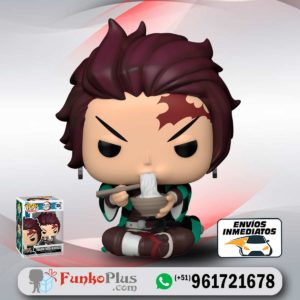 Funko Pop Demon Slayer Kimetsu no Yaiba Tanjiro comiendo ramen fideos