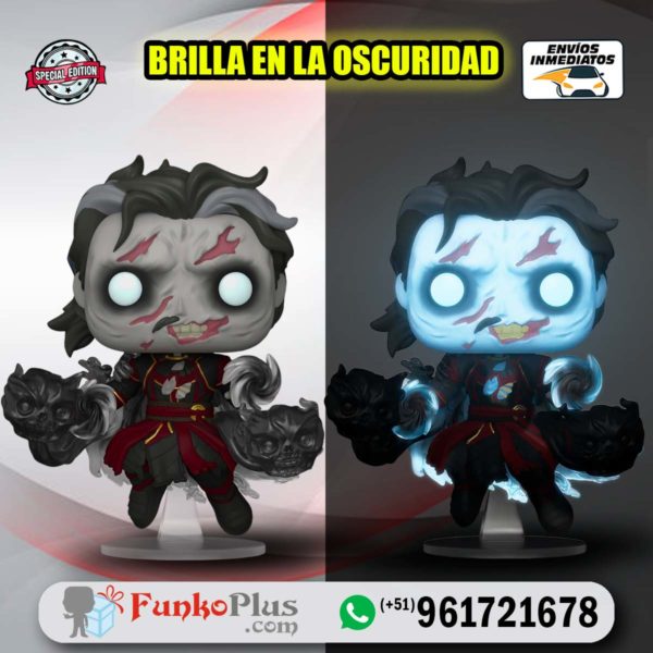 Funko Pop Marvel Doctor Strange 2 Dead Strange Zombie GLOW Brilla en la oscuridad