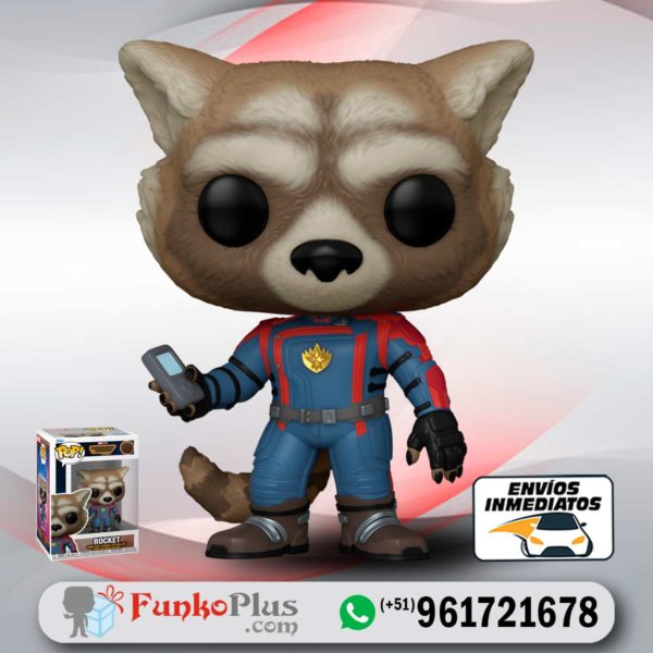 Funko Pop Marvel Guardianes de la Galaxia 3 Rocket Racoon