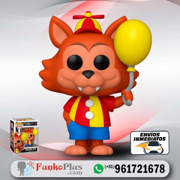 Funko Pop FNAF Five Nights at Freddys Zorro Foxy con globo