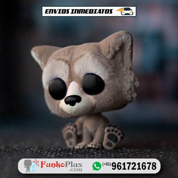 Funko Pop Marvel Guardianes de la galaxia Baby Rocket Racoon FLOCKED Aterciopelado