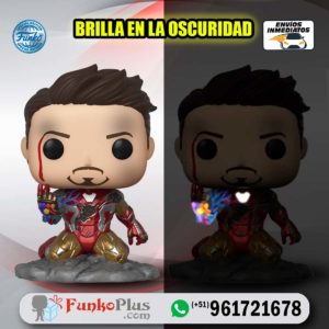 Funko Pop Marvel Avengers Endgame I am Iron Man Glow Brilla en la oscuridad