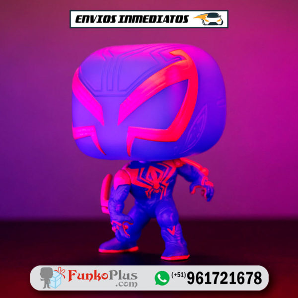 Funko Pop Marvel Spiderman Across The Spideverse Spiderman 2099 Miguel O'Hara GLOW Brilla en la oscuridad