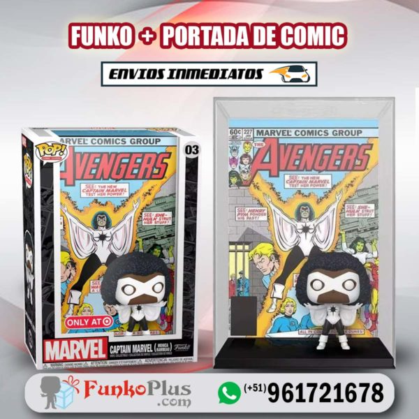 Funko Pop Comic Cover Marvel Capitana Marvel