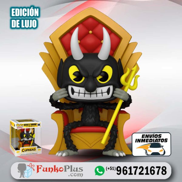 Funko Pop Cuphead Diablo en trono