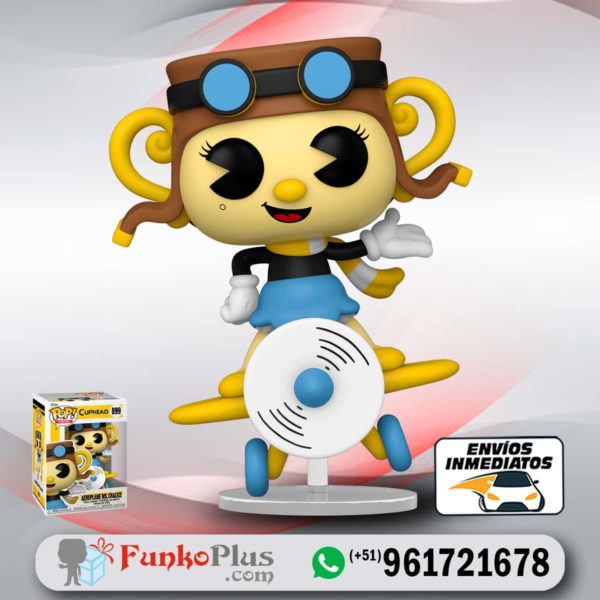 Funko Pop Cuphead Ms Chalice Aeroplano avión