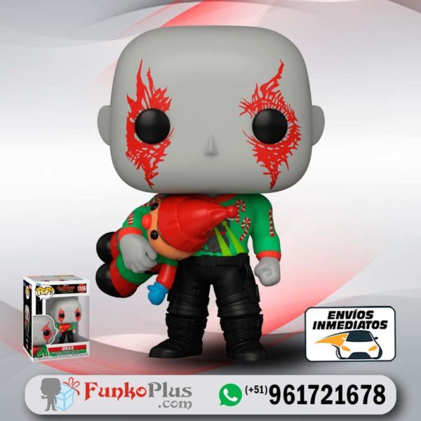 Funko Pop Marvel Guardianes de la Galaxia Navidad Drax