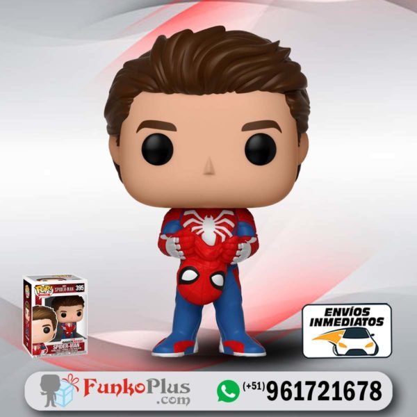 Funko Pop Marvel Spiderman PS4 sin mascara