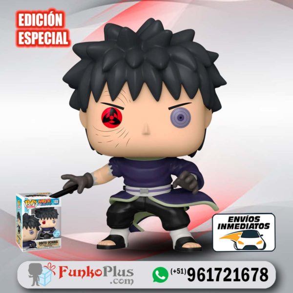 Funko Pop Naruto Obito Uchiha sin máscara