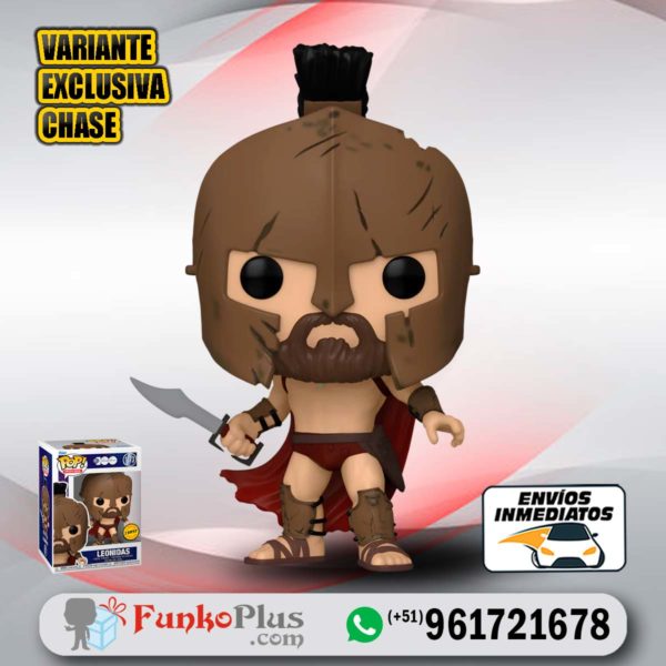 Funko Pop 300 Leonidas con casco CHASE