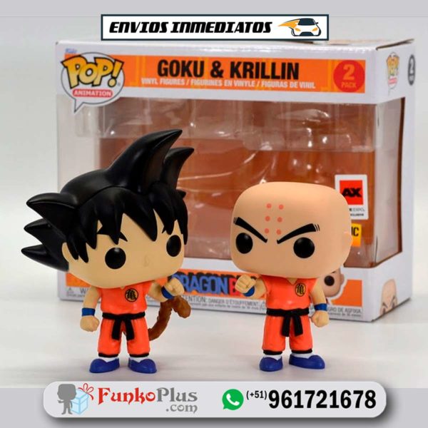 Funko Pop Dragon Ball Goku y Krilin 2 Pack