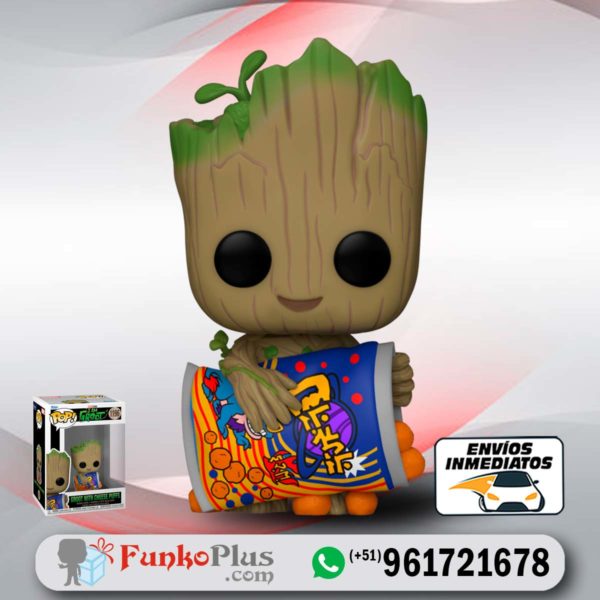 Funko Pop Marvel Groot con Cheetos