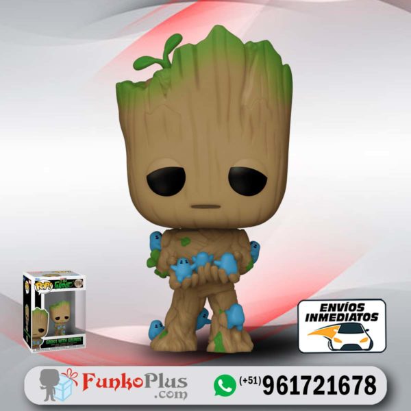 Funko Pop Marvel Groot con Grunds