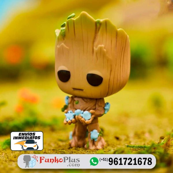 Funko Pop Marvel Groot con Grunds