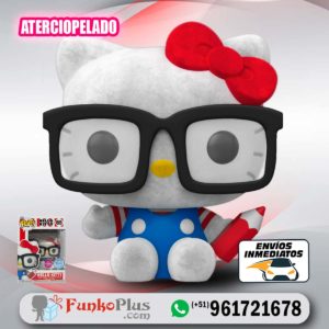 Funko Pop Sanrio Hello Kitty con Lentes FLOCKED Aterciopelado