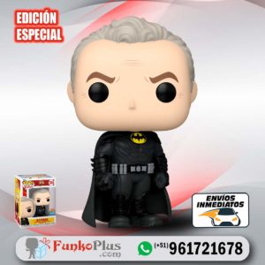 Funko Pop DC Comics Flash Batman Michael Keaton sin mascara