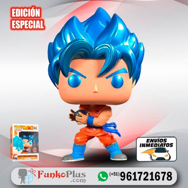 Funko Pop Dragon Ball Goku Super Saiyan Blue Kamehameha