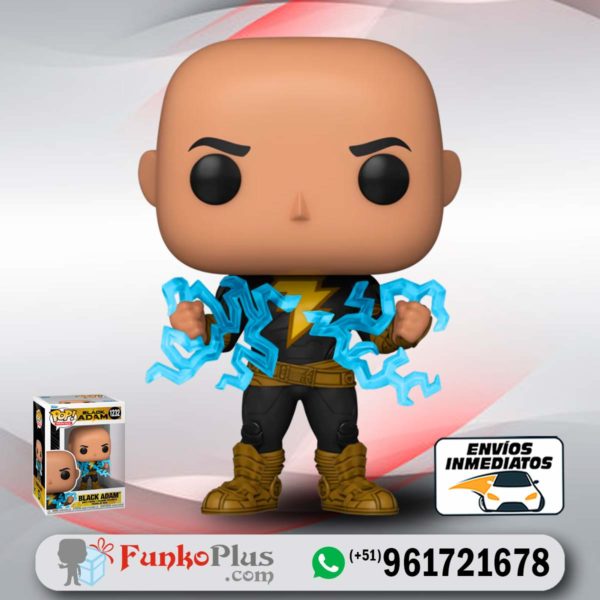 Funko Pop DC Comics Black Adam con rayos