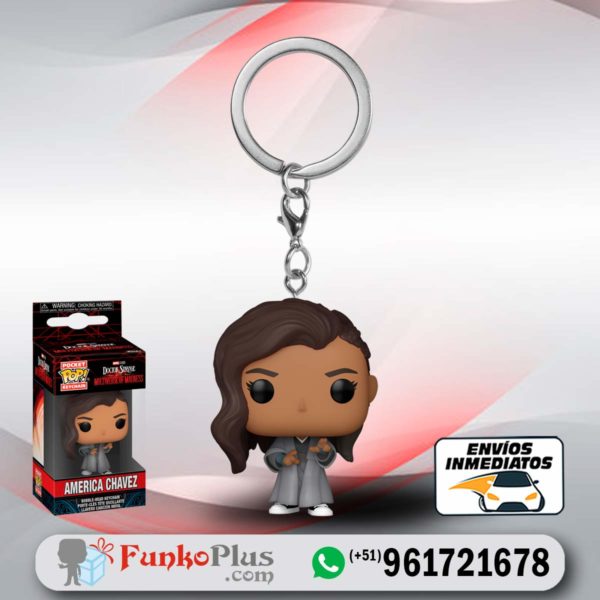 Funko Pop Llavero Marvel Doctor Strange America Chavez