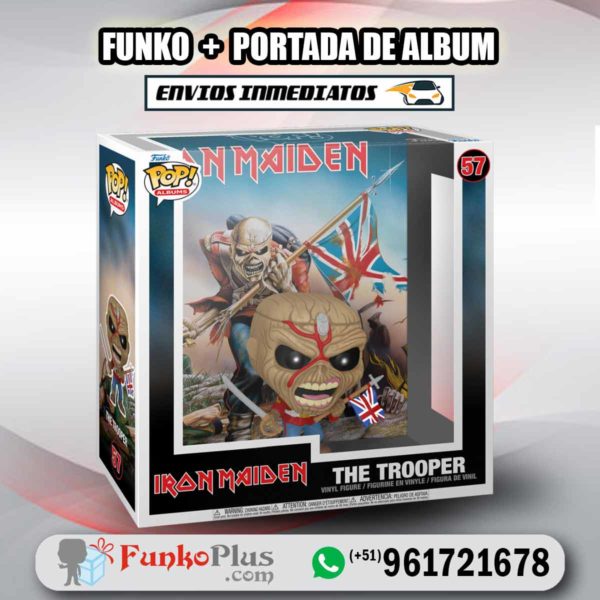 Funko Pop Album Cover Música Iron Maiden The Trooper 57