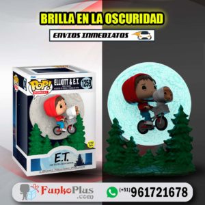 Funko Pop ET y Elliott luna GLOW Brilla en la Oscuridad