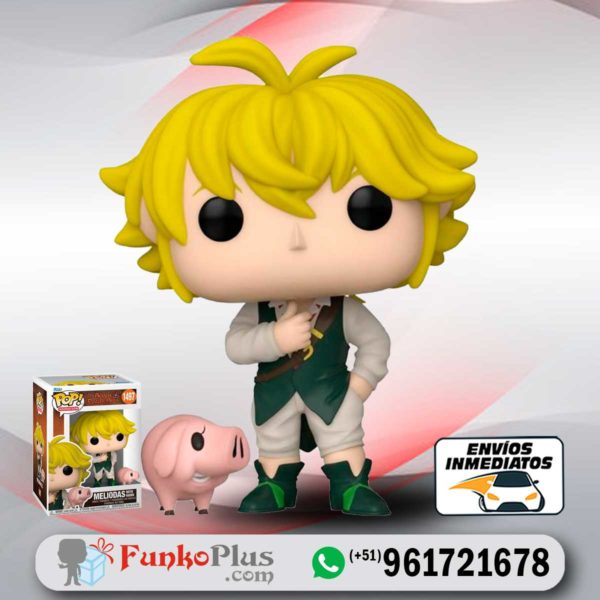 Funko Pop Seven Deadly Sins Meliodas with hawk 1497