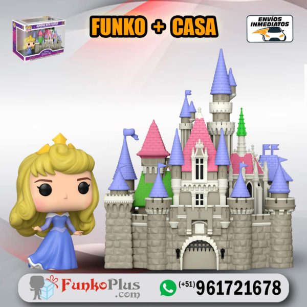 Funko Pop Town Disney Bella Durmiente Aurora con castillo 29