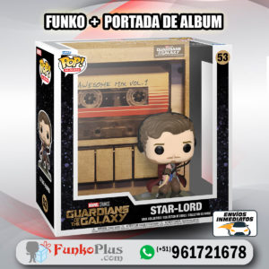 Funko Pop Album Cover Marvel Guardianes de la Galaxia Star Lord Awesome mix 53