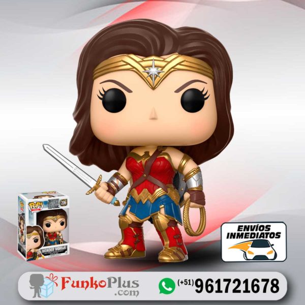 Funko Pop DC Comics Wonder Woman Mujer Maravilla 206