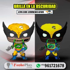 Funko Pop Marvel Zombies x Men Wolverine Glow Brilla en la oscuridad