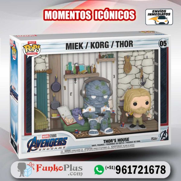 Funko Pop Moments Marvel Casa de Thor Korg y Miek 5