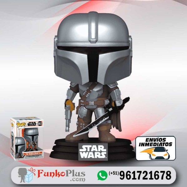 Funko Pop Star Wars Mandalorian darksaber 663