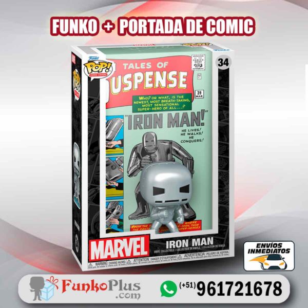 Funko Pop Marvel Comic Cover Iron Man 34