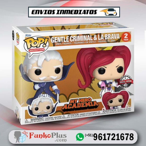 Funko Pop My Hero Academia Gentle Criminal y La Brava 2 Pack