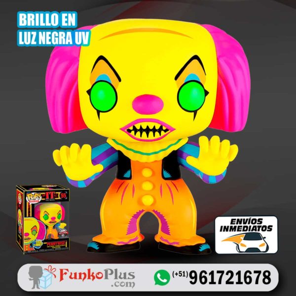 Funko Pop Terror It clasico payaso Pennywise Blacklight glow