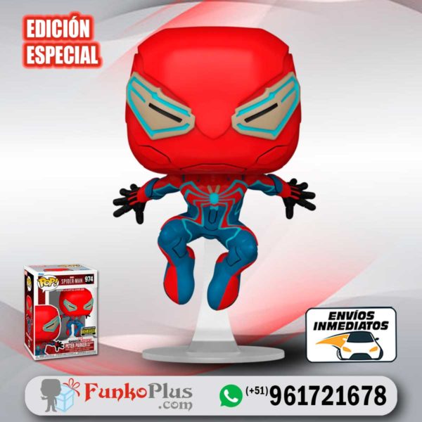 Funko Pop Marvel Spiderman Peter Parker Velocity suit