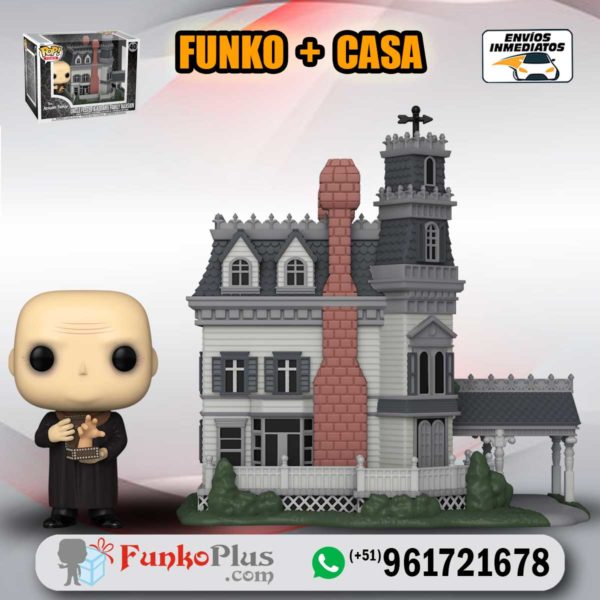 Funko Pop Town Locos Addams Tio Lucas y mansión 40