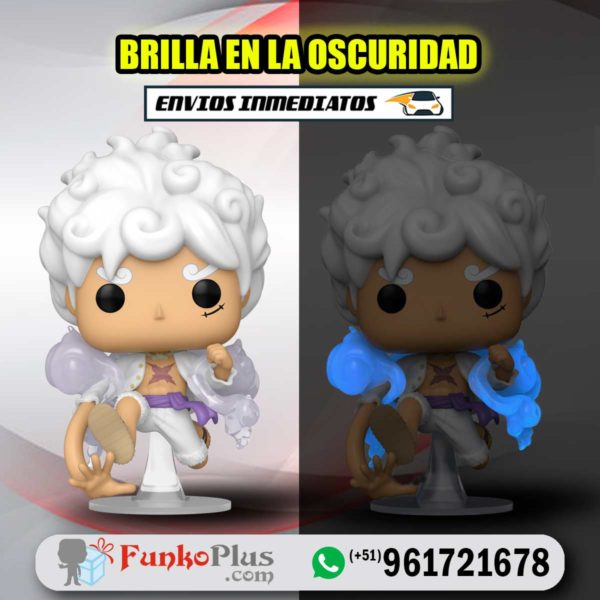 Funko Pop One Piece Monkey D Luffy Gear 5 CHASE GLOW Brilla en la oscuridad