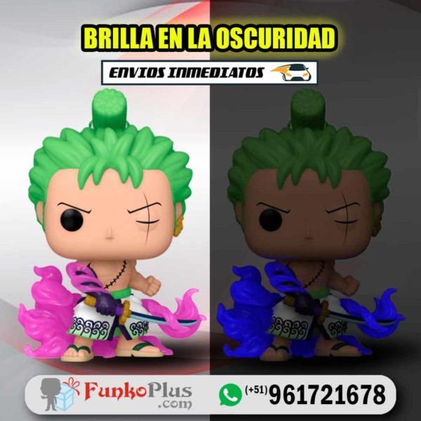 Funko Pop One Piece Roronoa Zoro GLOW Brilla en la oscuridad 1288